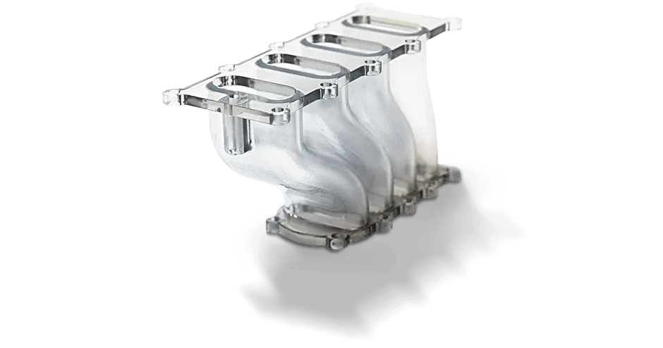 Prototipo di uno scarico stampato in 3D VisiJet SL HiTemp SLA