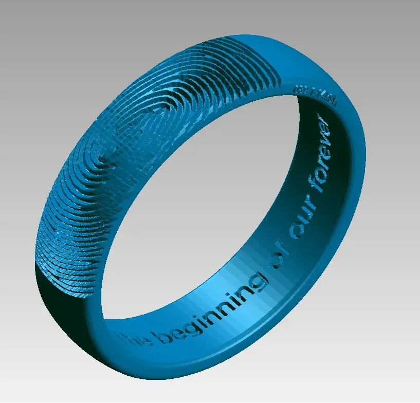 Progetto di anello personalizzato creato online dai clienti di Vowsmith