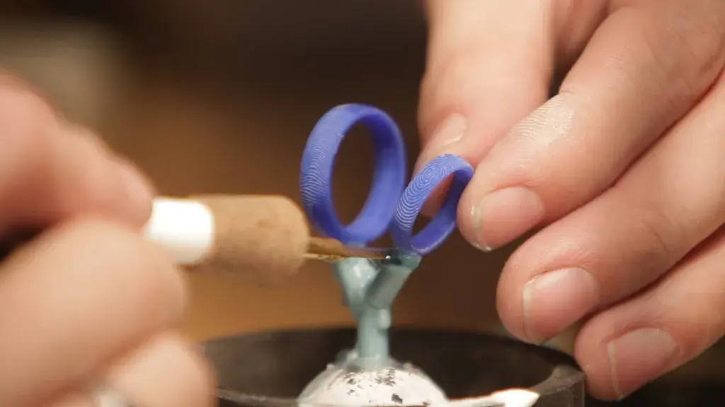 Modelli per fusione stampati in 3D creati in materiali MJP Wax