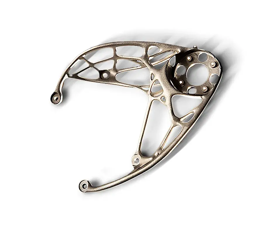 Staffa completa stampata in materiale LaserForm Ti GR5