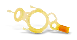 Una parte medica stampata realizzata in Figure 4 EGGSHELL-AMB 10