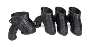 Un adattatore collettore realizzato con Figure 4 RUBBER-BLK 10 