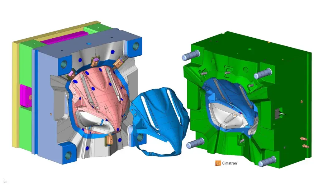 Stampi per iniezione plastica progettati con Cad Cimatron