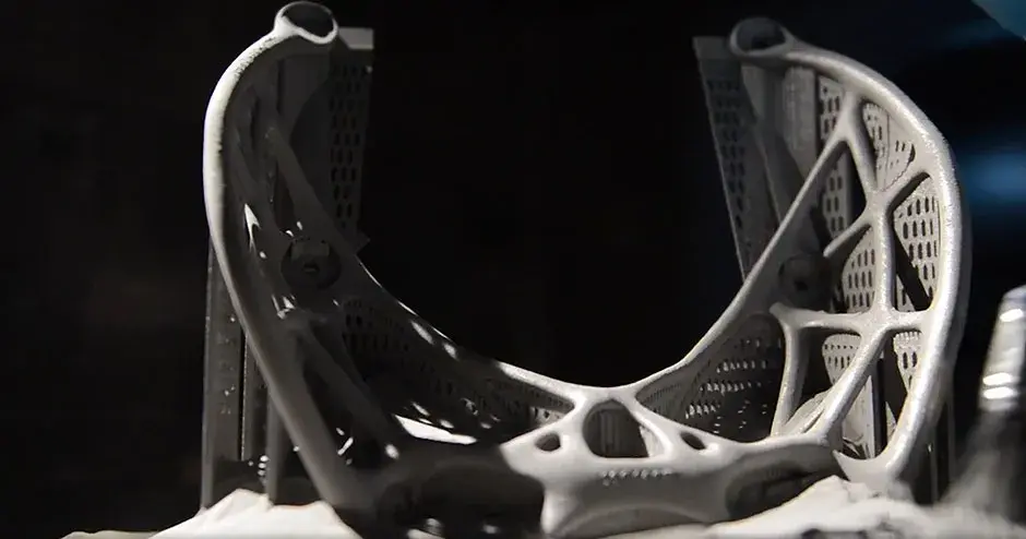 Produzione additiva in metallo in corso