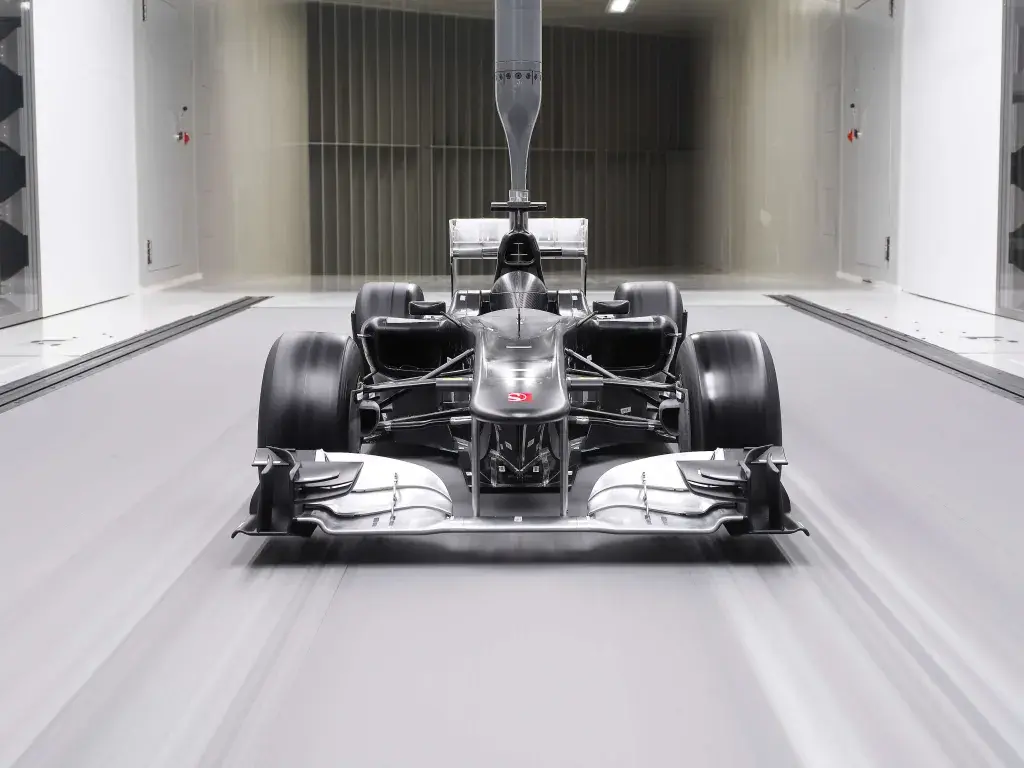 Modello per la galleria del vento Sauber con tecnologia 3D Systems