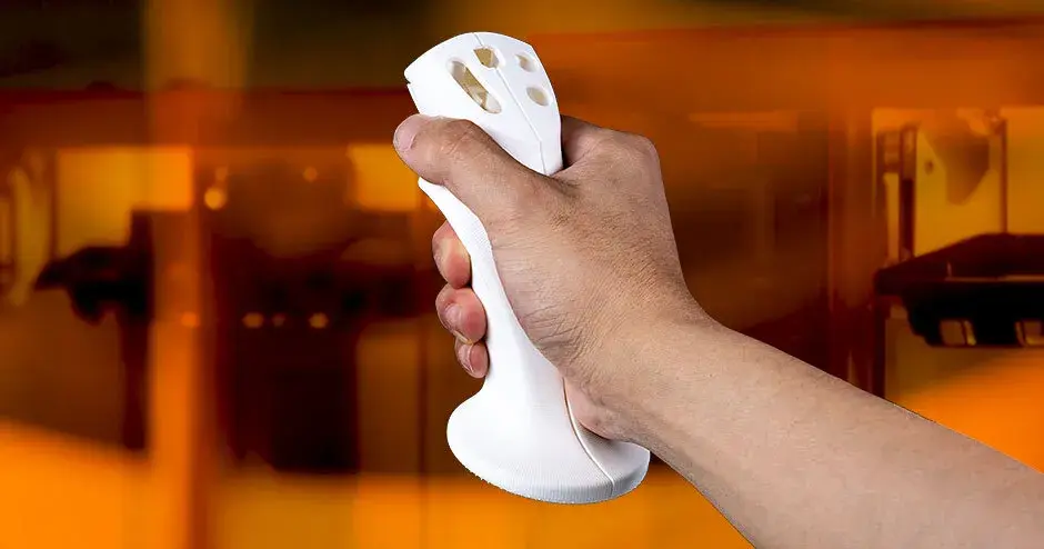 Joystick realizzato in materiale Figure 4 Tough 60C White