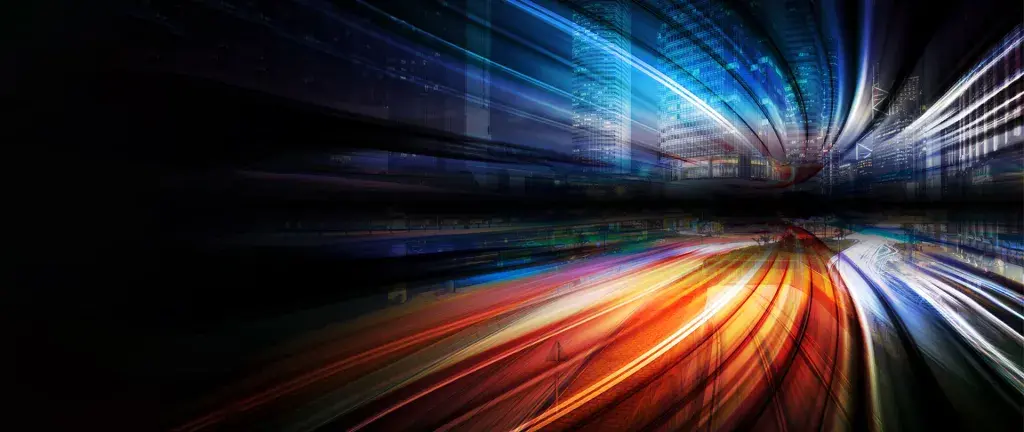 abstract city lights explosive background