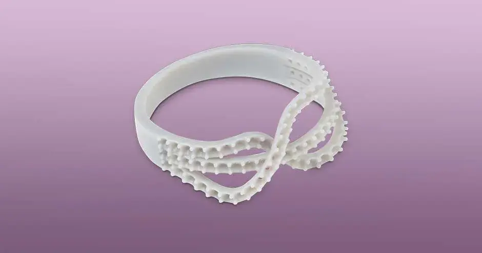 anello stampato in 3d in materiale figure 4 jewel master grey