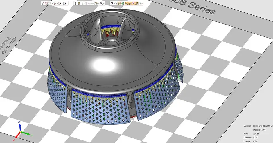Rendering di una girante