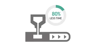 Riduzione dei tempi necessari per la produzione di stampi del 80%