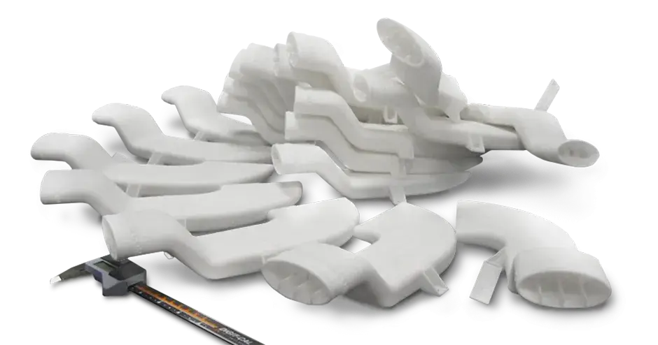 Condotti stampati in 3D in Duraform PA SLS