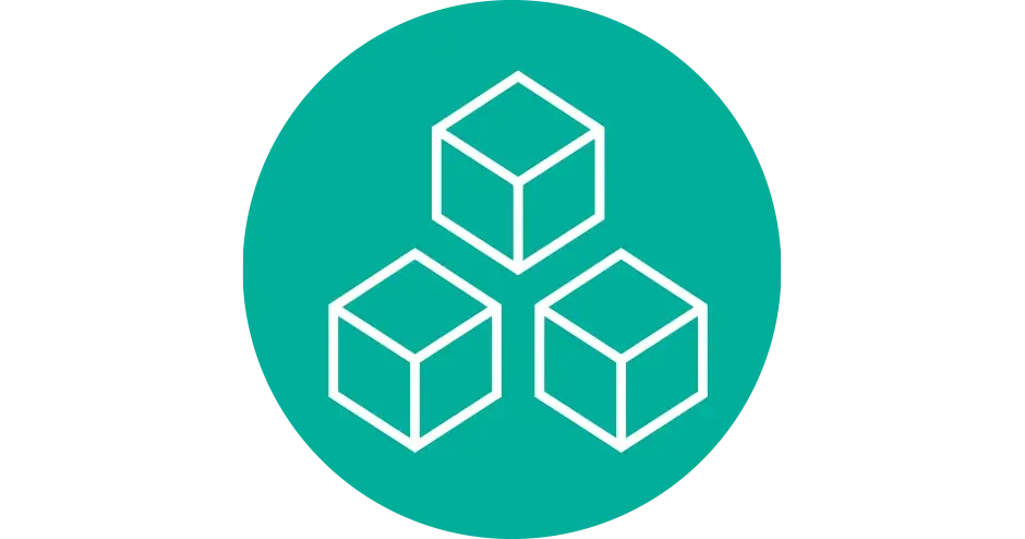 3 cubes in alignment