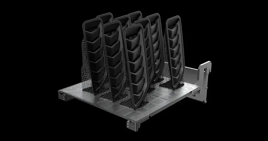Parti di grandi dimensioni stampate in 3D ottenute con la stampante SLA 750