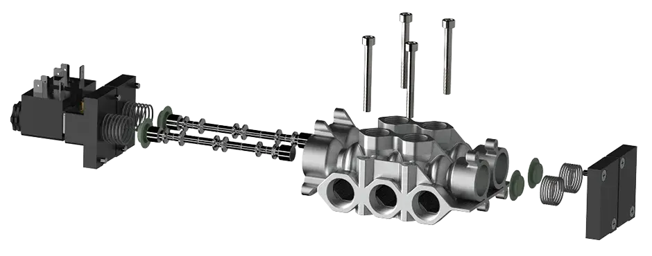 Gruppo elettrovalvole ottimizzato