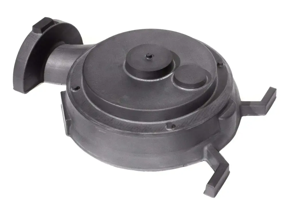 Modello di pompa stampato in 3D con estrusione di pellet e lavorato con la stampante 3D Titan Atlas-HS di 3D Systems