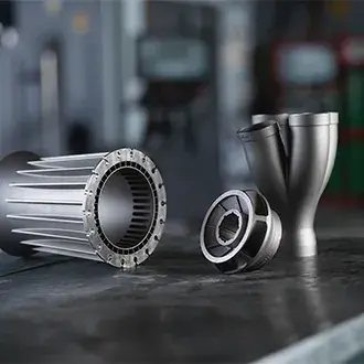 assortimento di parti stampate in 3D