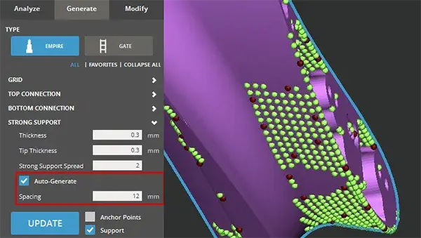 Forti ancoraggi vista 3D Sprint 5.1