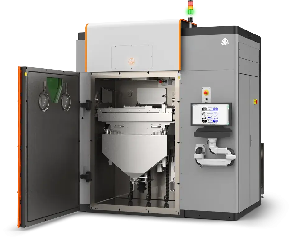 Stampante 3D DMP Flex 350 inclinata