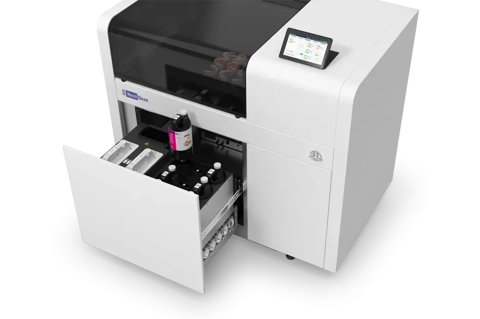 Sportello dei materiali NextDent 300 aperto