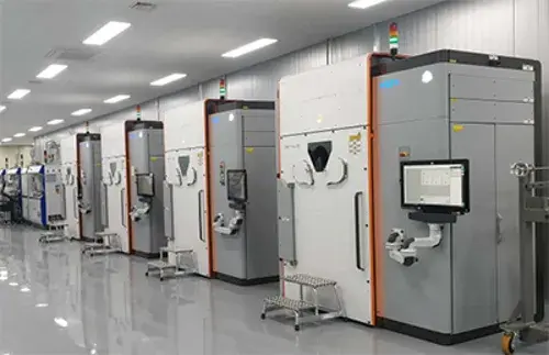 3D Systems metal 3d printers arrayed in a laboratory setting