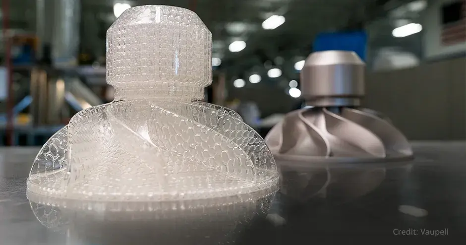 Vaupell 3D printed QuickCast pattern SLA investment casting pattern