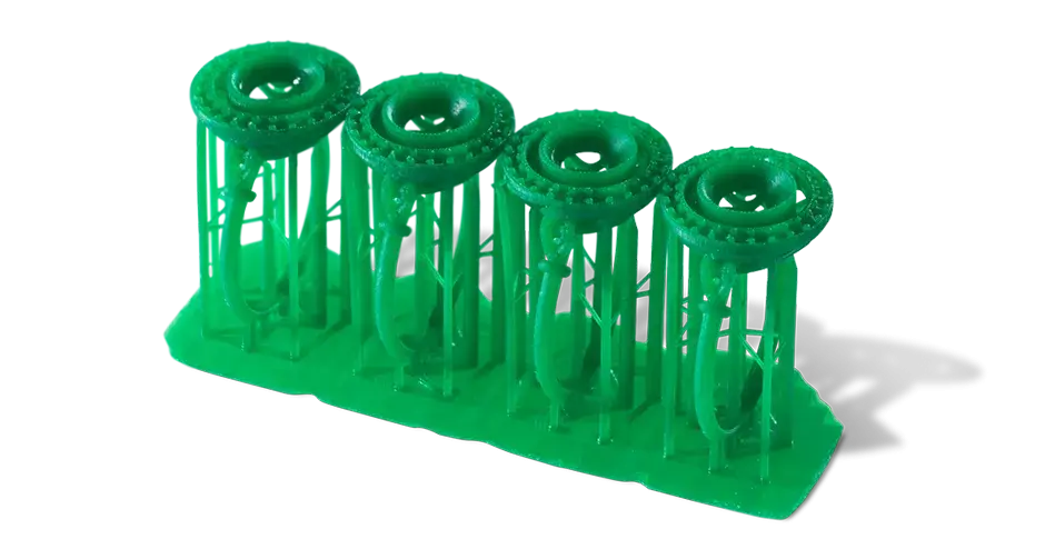 FabPro JewelCast GRN Materiale verde traslucido di 3D Systems per modelli di fusione