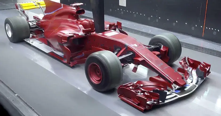 Prove nella galleria del vento per gli sport motoristici