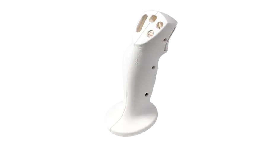 joystick HOTAS montato realizzato in materiale figure 4 tough 60c white