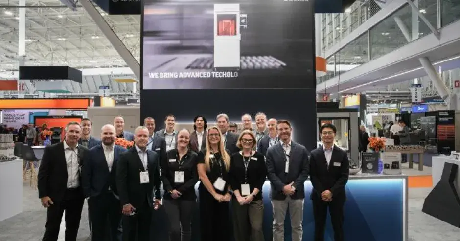 Group shot of the 3D Systems team at Rapid 2026